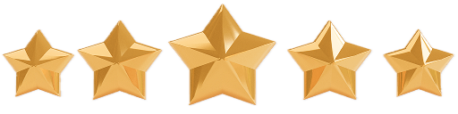 Five golden stars